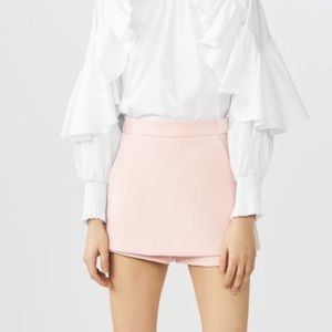 Maje powder pink crepe skort size 40